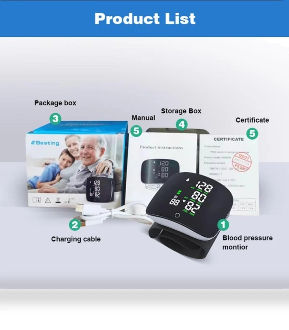 Rechargeable Voice Sphygmomanometer — Blood Pressure Monitors, SDS001