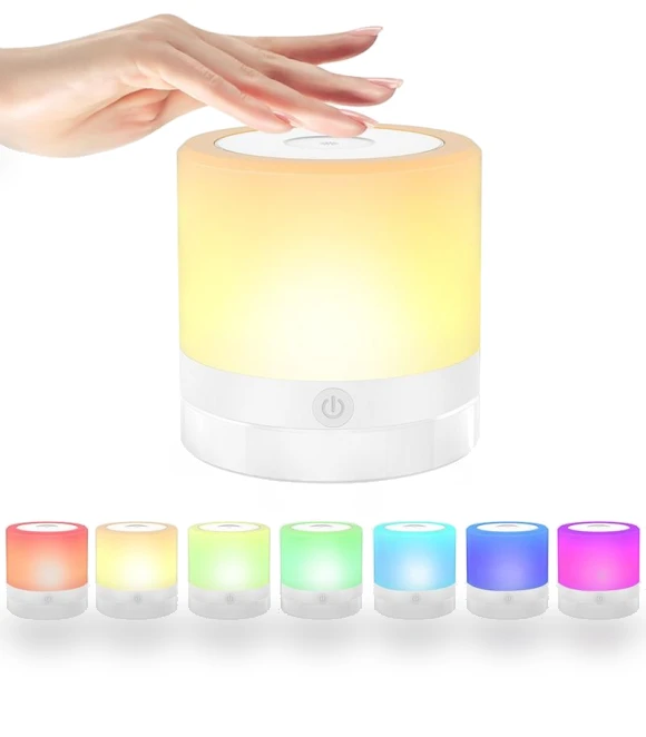 Rechargeable Color-Changing Touch Lamp — Creative Lighting Solutions, Factory Discount Outlet