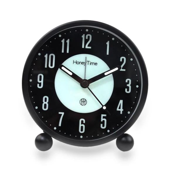 Simple Metal Round 4-Inch Glowing Alarm Clock — Clocks, BABY YOU