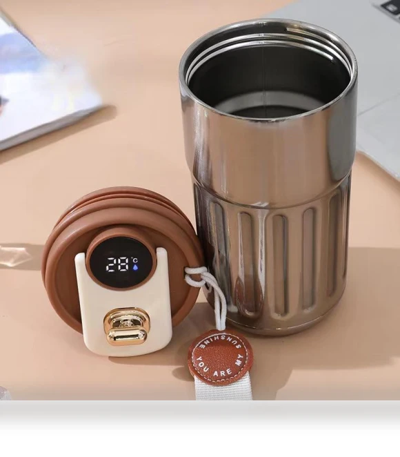 Smart Temperature Display Insulated Cup — Beverage Warmers, TOP HOME