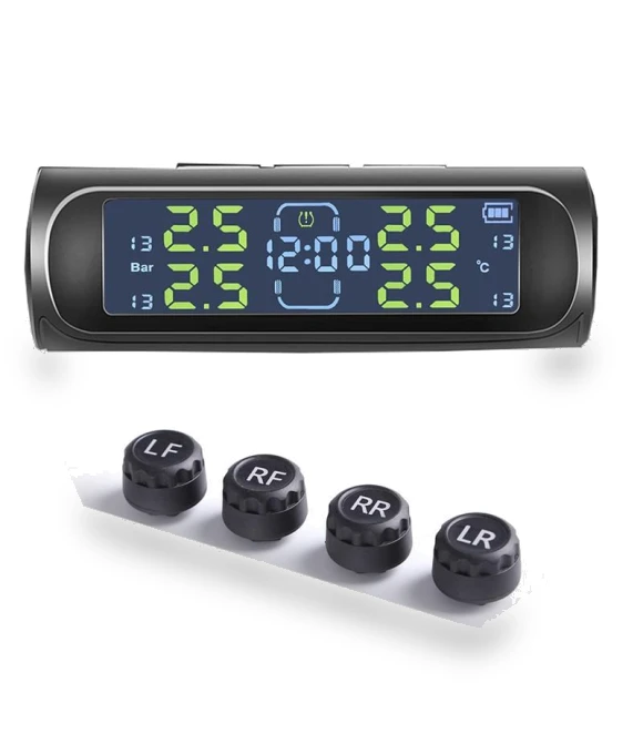 Universal Automatic Solar + USB TPMS Watch with LCD Display — TPMS Sensor Replacements, Home Of Auto Parts
