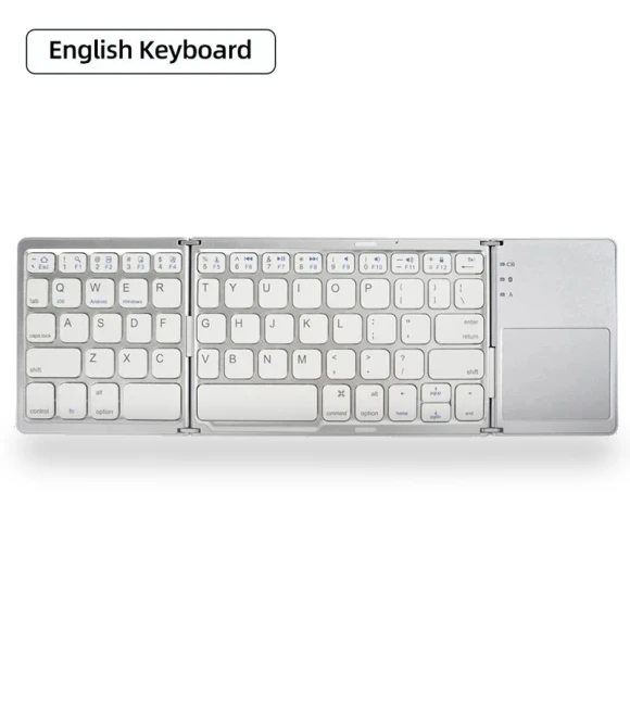 Wireless Foldable Bluetooth Keyboard with Touchpad — Keyboards, Rizy