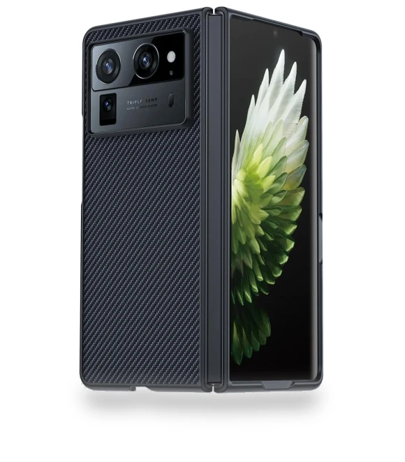 Carbon Fiber Texture Leather + PC Shockproof Case for Foldable Phone — Basic Cases, Smartwatch 2025