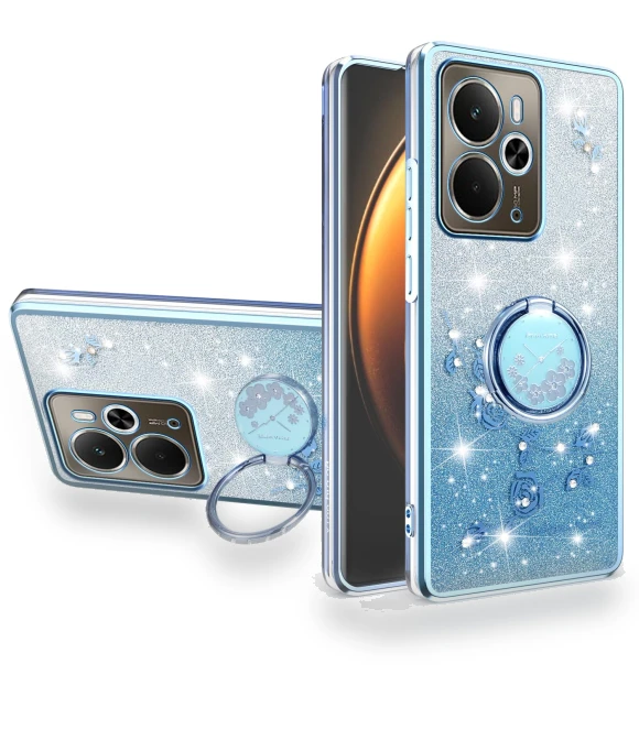 Case Ring Kickstand TPU Flowers Phone Cover — Phone Accessories, KADEM