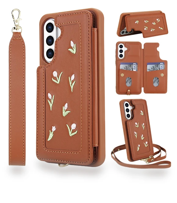 Case with Embroidered Tulips — Phone Accessories, Smartwatch 2025
