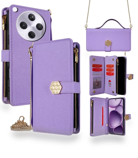 Cross Texture PU Leather+TPU Wallet Phone Cover with Strap — Sleeves, Smartwatch 2025