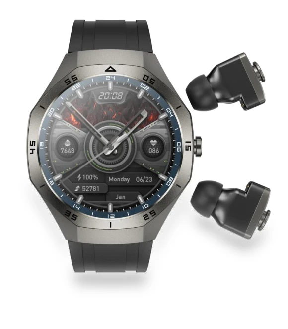 Dual-ear Bluetooth Earphone Smart Watch — Smartwatches