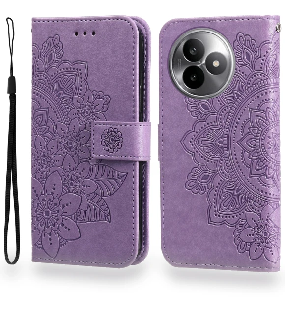 Flower Pattern Phone Case with Wallet Stand — Phone Accessories, Smartwatch 2025