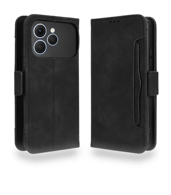 Leather Case Phone Wallet Cover with Multiple Card Slots — Basic Cases, Smartwatch 2025