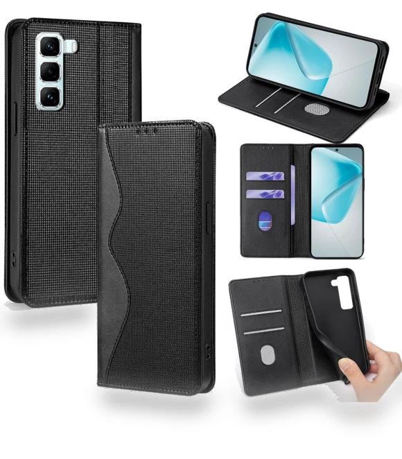 Leather Case Wallet Stand Phone Cover with RFID Blocking — Smartwatch Protectors, Smartwatch 2025
