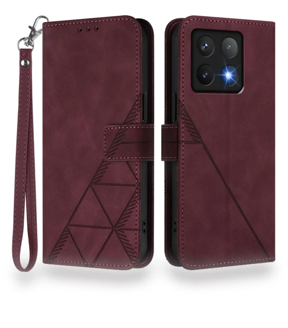 Leather Case with Hand Strap Wallet Stand Phone Cover — Phone Accessories, Smartwatch 2025
