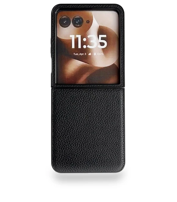 Litchi Texture PU Leather+PC Foldable Phone Cover — Basic Cases, Smartwatch 2025