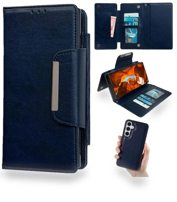 Removable PU Leather Cover 2 in 1 Magnetic Wallet Phone Case — Phone Accessories, Smartwatch 2025