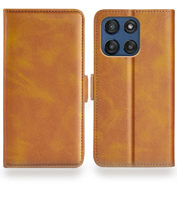 Calf Texture Leather Wallet Phone Cover — Flip Cases, Smartwatch 2025