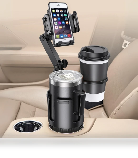 Car Smartphone and Drink Double Cup Holder — Car Cup Holders, nicoJAPAN