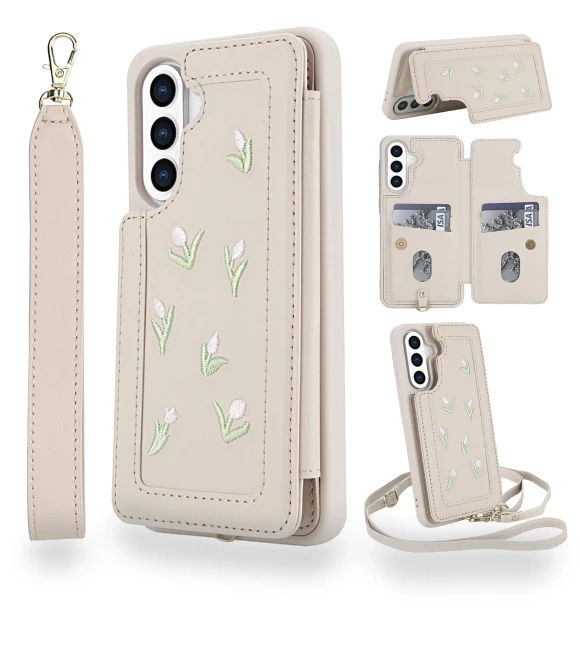 Case with Embroidered Tulips — Phone Accessories, Smartwatch 2025