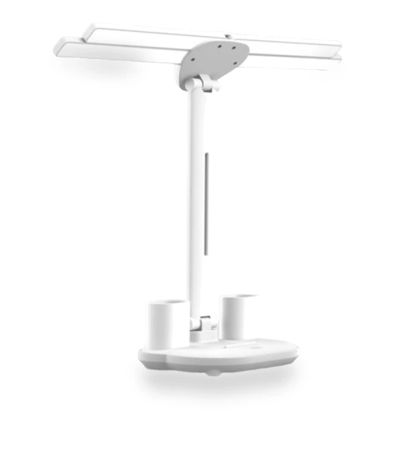 Desk Lamp with Pen Holder and 4 Adjustable Heads — Study & Desk Lighting, Shejmrtw