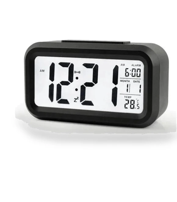 Digital Alarm Table Clock with Calendar — Alarms & Clocks, Home Furnishing Department Mall