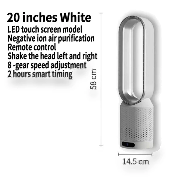Floor Fan with Negative Ions for Air Purification — Stand Fans, The Romantics