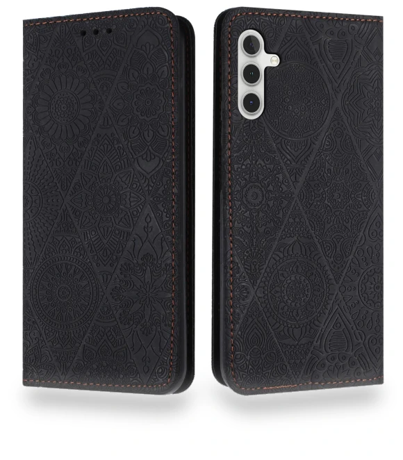 Imprinted Flower Wallet Stand Leather Phone Cover — Phone Accessories, Smartwatch 2025