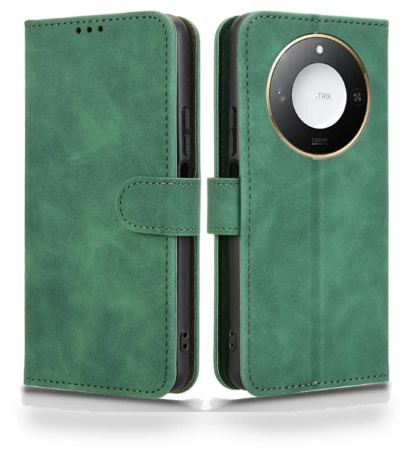 Leather Case Skin-Feel Anti-Drop Wallet Flip Phone Cover — Flip Cases, Smartwatch 2025