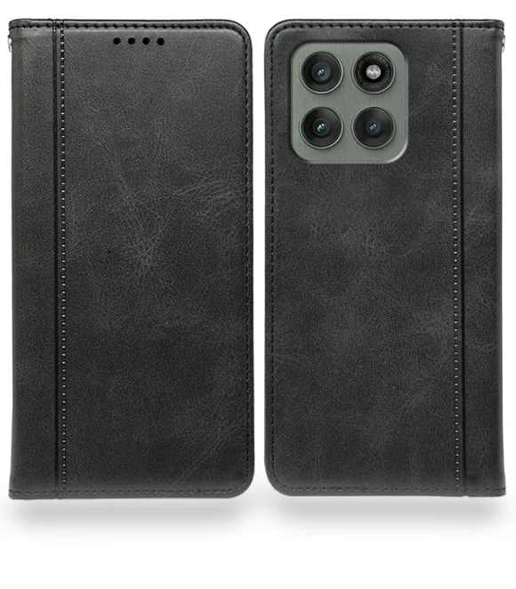 Leather Phone Case with Hidden Magnetic Clasp — Flip Cases, Smartwatch 2025