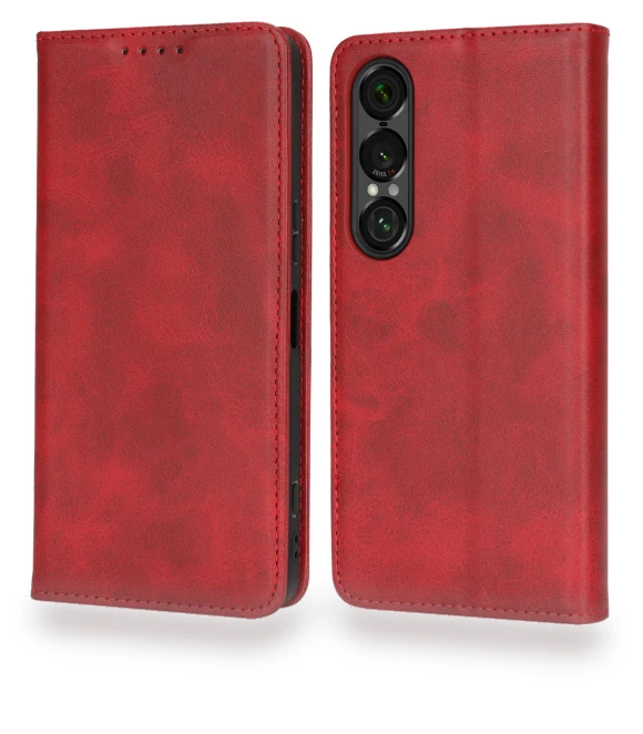 PU Leather Calf Textured Magnetic Closing Smart Phone Cover — Basic Cases, Choices Samsung Cases