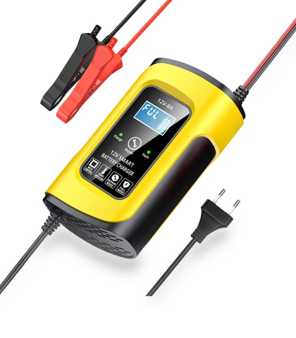 12V 8A Smart Car Charger with LCD Display — Battery Chargers, Auto Accessories Home