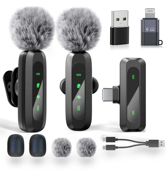 3-in-1 Pin Microphone — Microphones, HAYAO