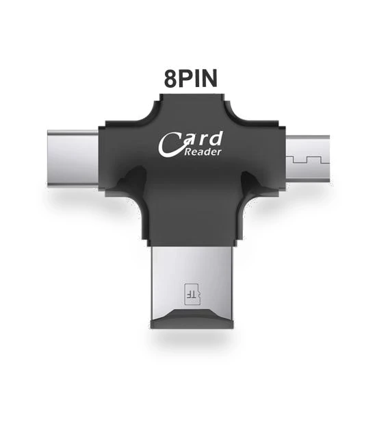 4-in-1 Smart Speed Transmission Card Reader — Memory Card Adapters, SEOBIOG