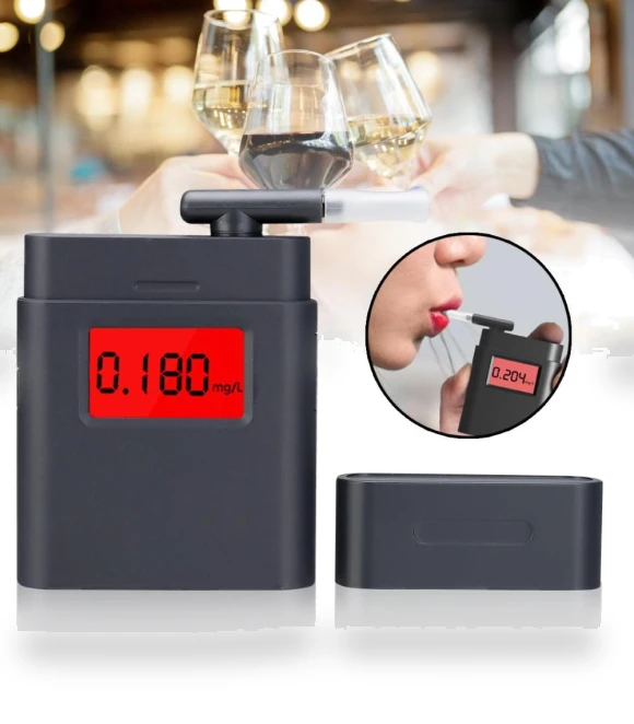 Portable LCD Digital Breath Alcohol Tester — Breath Alcohol Testers, Refreshing Home