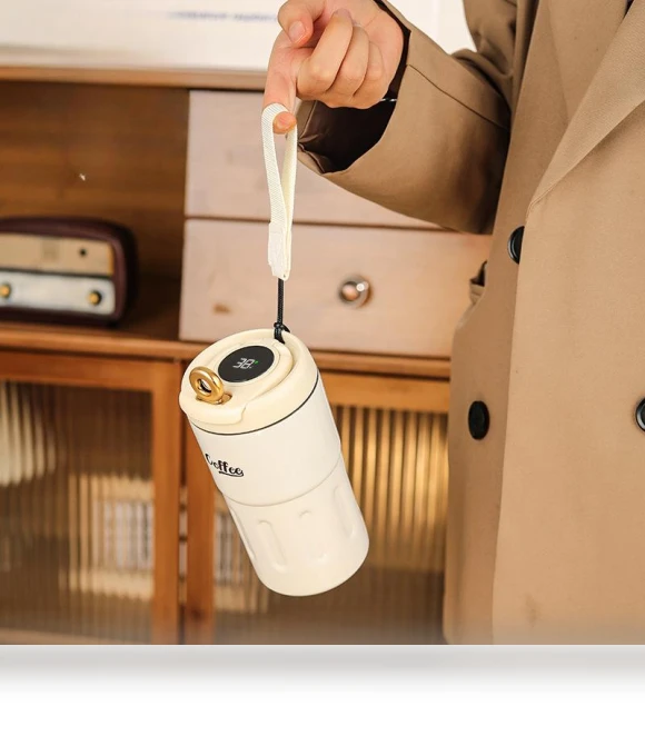 Smart Temperature Display Vacuum Cup — Beverage Warmers, TOP HOME