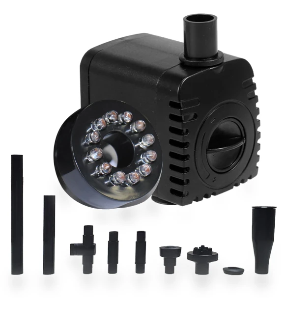 Ultra-Quiet Submersible Water Pump with 12 LED Lights — Water Pumps, Refreshing Home