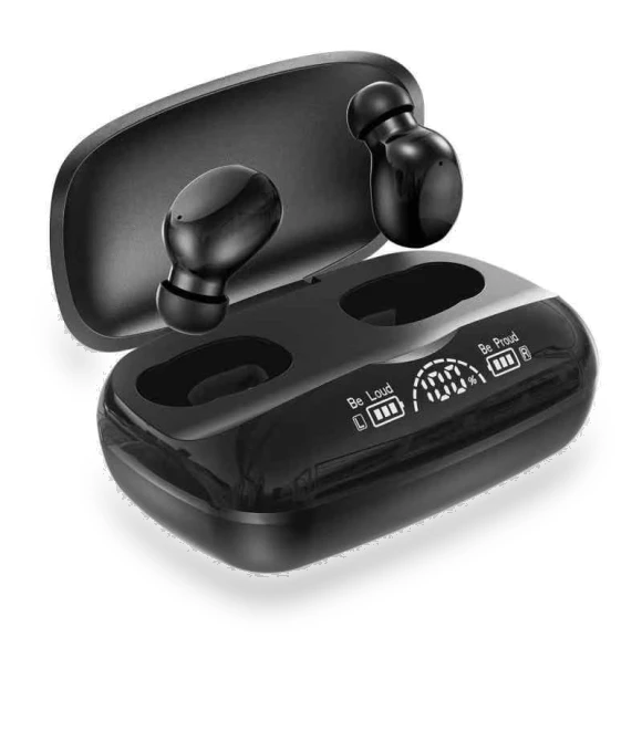 Wireless Bluetooth Headset with Power Display — Headsets, QUEED