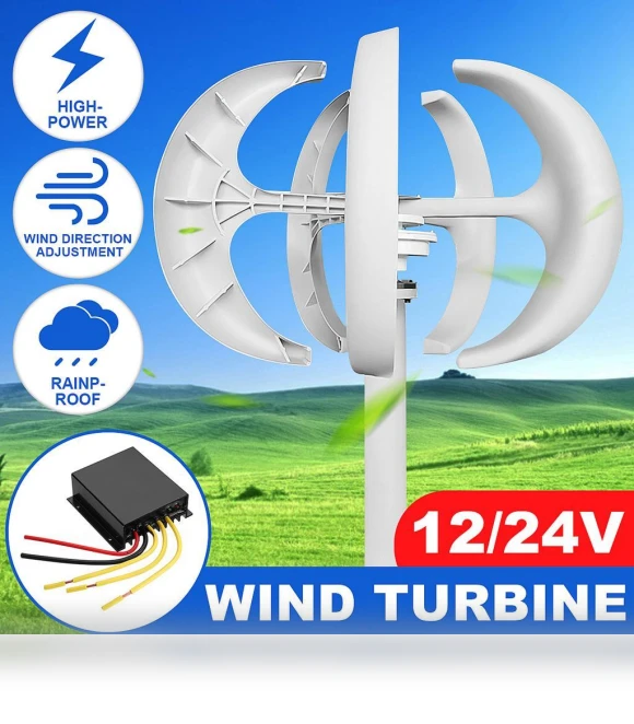 1600W 12V/24V Wind Turbine Generator — Renewable Energy Solutions, The Romantics