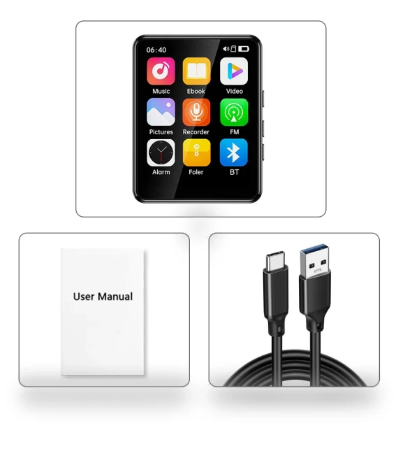 2.4-inch MP3 Player with Bluetooth Support — Portable Media Players, PRISMA
