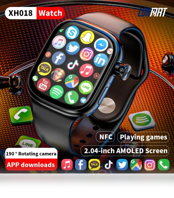 Android Smart Watch with Rotating Camera — Smartwatches, LOKMAT