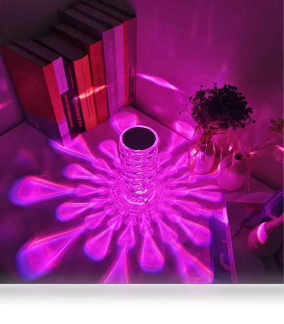 Crystal Nordic Style RGB LED Desk Lamp — Study & Desk Lighting, TOP HOME-002