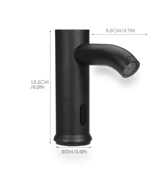 Matte Black Solid Brass Cold Water Faucet — Hands-Free Faucets, Crown Global