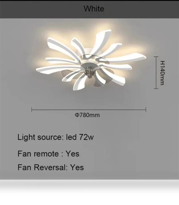 Modern Ceiling Fan with Remote Control — Ceiling Fans, Vinde Home