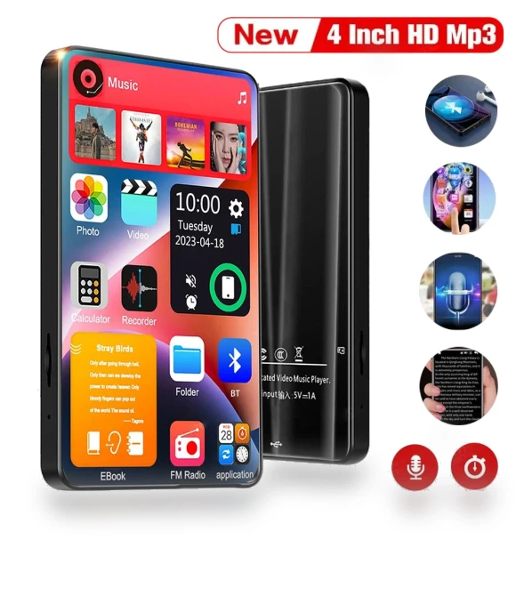 Portable Full Touch Screen Bluetooth 5.2 Walkman — Portable Media Players, PRISMA