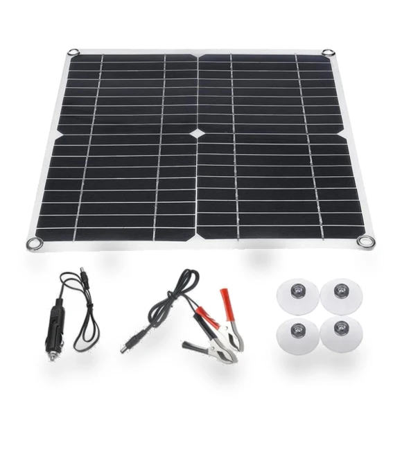 Solar Panel Kit 12V with Charge Controller — Renewable Energy Solutions, Homedepot