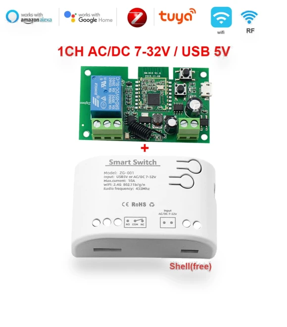 4-channel Zigbee Smart Life Switch Module — Smart Home Hubs & Controllers, Super Dream Home