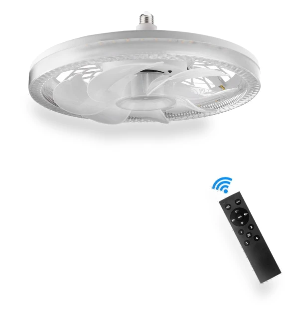 45W LED Ceiling Fan with E27 Socket and Smart Remote Control — Ceiling Fans, Homeware Essentials