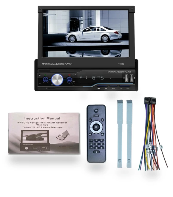 7-inch 1 Din Android Car Stereo with Touch Screen — Stereo Receivers, A Auto Parts Mall