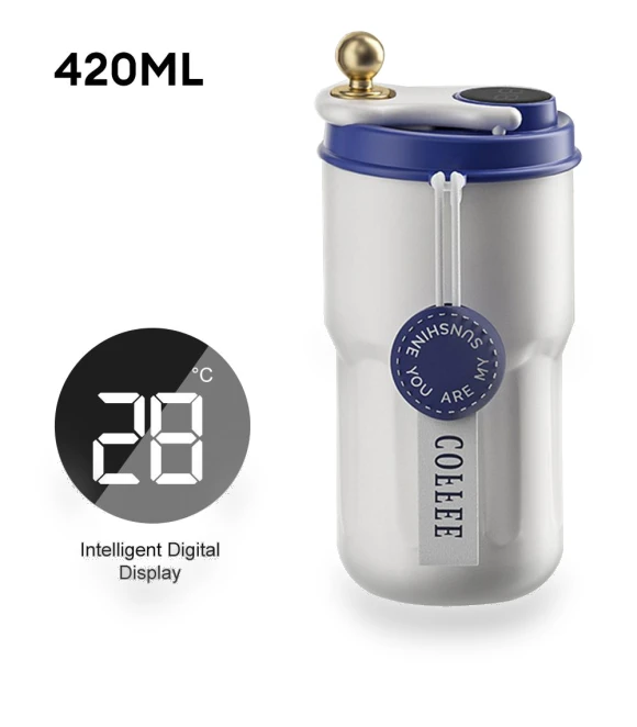 Digital LED Temperature Display Smart Thermos Bottle — Beverage Warmers, Household supplies MH
