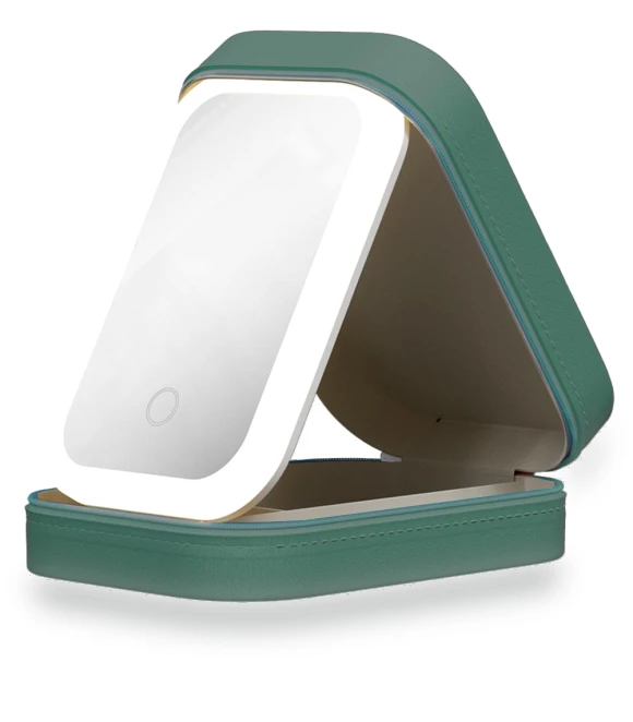 Fashionable LED Cosmetic Case with Mirror — Cosmetic Cases, Homedepot