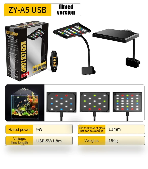 LED Aquarium Light with Adjustable Brightness — Lights, Stone Home