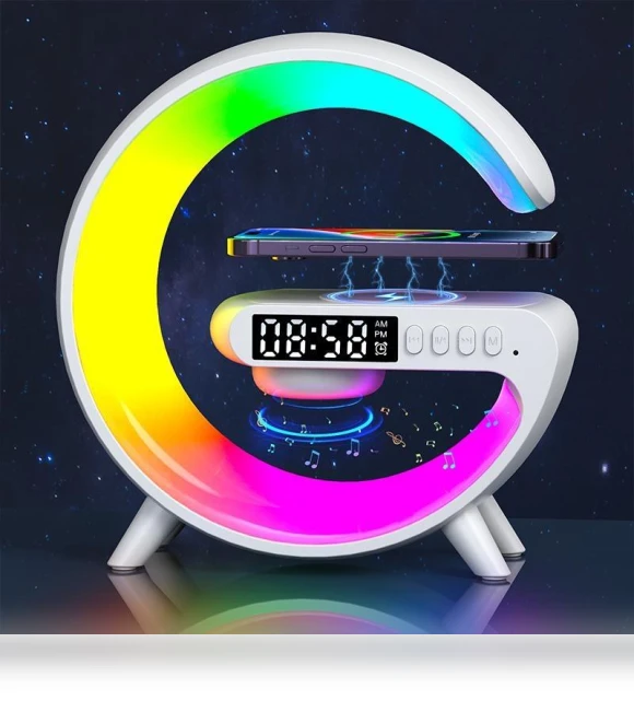 Smart Bluetooth Sound Machine with LED Lamp and Wireless Charger — Sleep Soothers, Living Mall