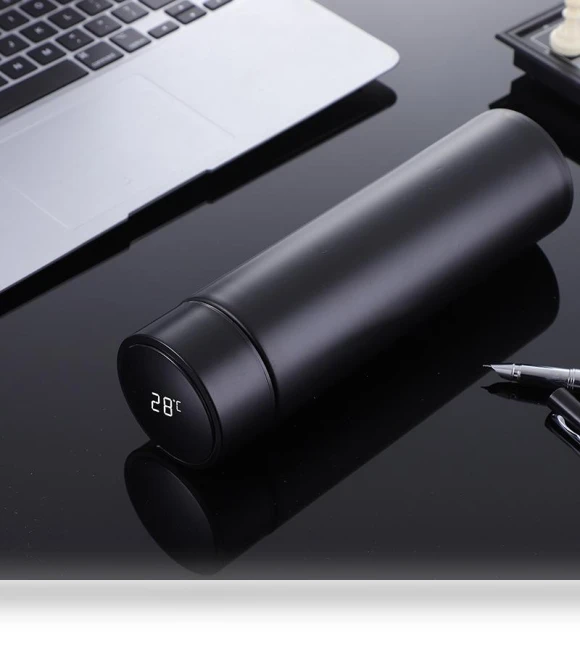 Smart Digital Thermos Water Bottle — Travel Drinkware, Elegant Living House